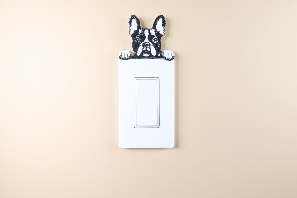 Dog-Themed Electrical Cover Plate – Screwless Outlet & Switch Wall Plate