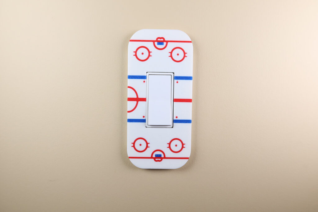 Hockey - Themed Electrical Cover Plate - Screwless Outlet & Switch Wall Plate