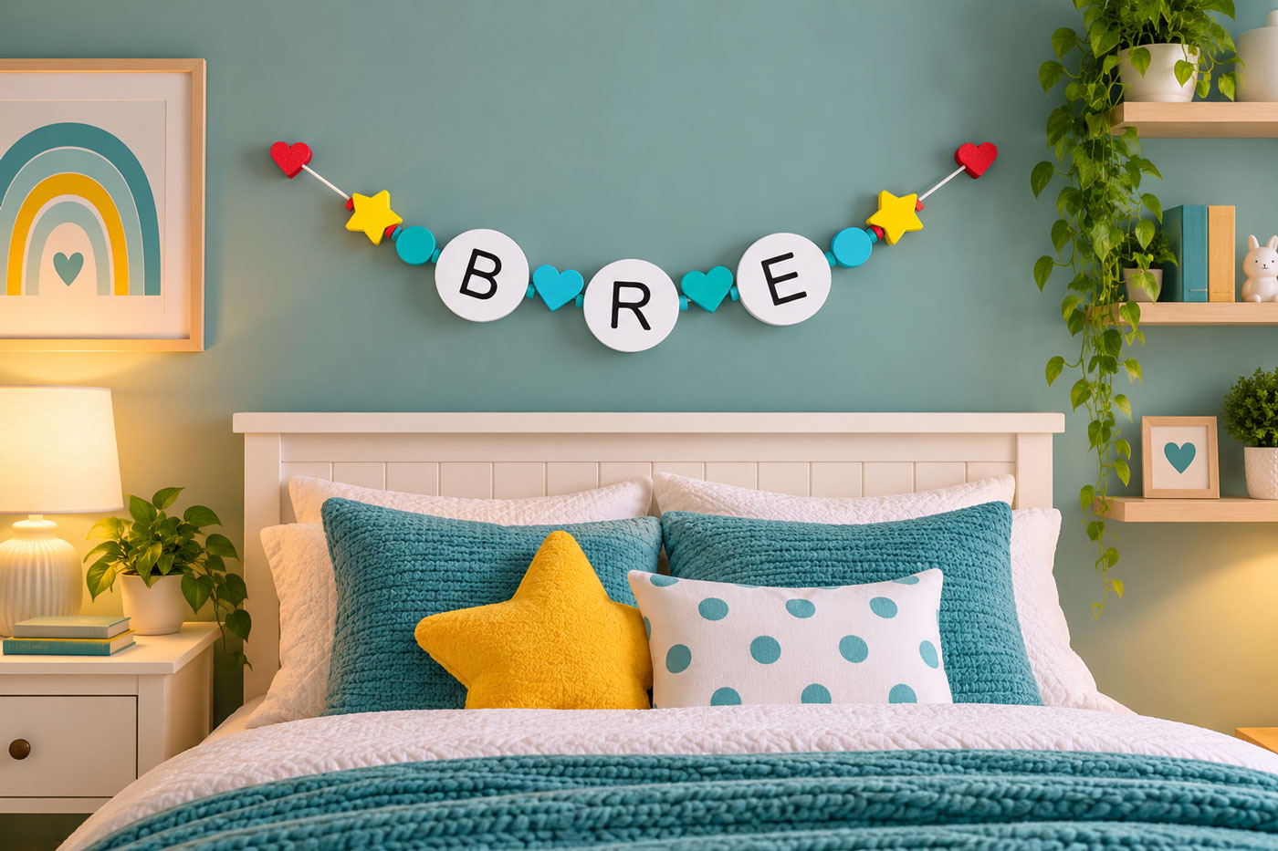 Cozy-Teal-Bedroom-BRE-Garland