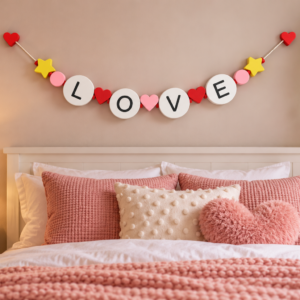 Personalized Friendship Bracelet Wall Decor – Custom Name & Beads